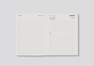 Lettuce 2027 Daily Diary - Minimal Typographic