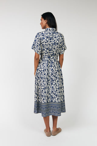 Lolly's Laundry Blake Midi Dress - Blue