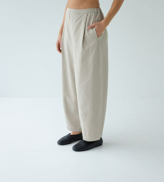 Sophie Effortless Twill Pant - Oat