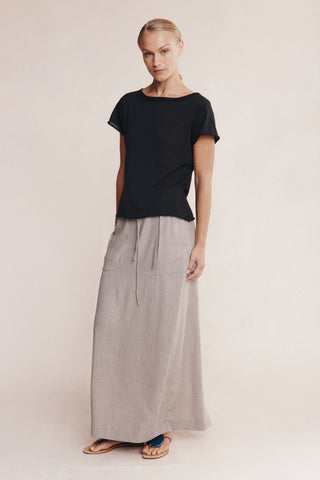 Marle Lill Knit Tee - Black