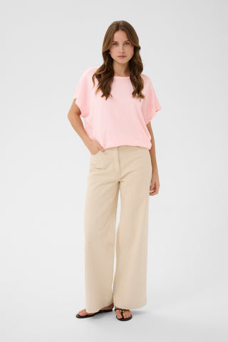 Saint Tropez Mila S/S Pullover - Ballerina Melange