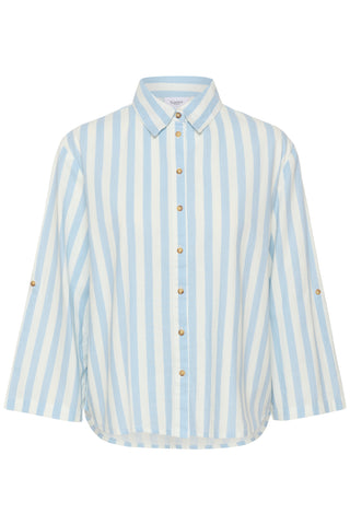 Saint Tropez Zalinda Shirt - Skyway Ice Stripe