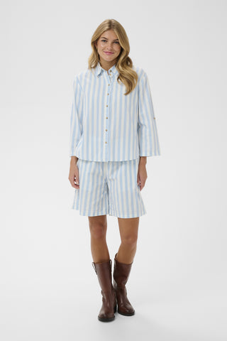 Saint Tropez Zalinda Shirt - Skyway Ice Stripe