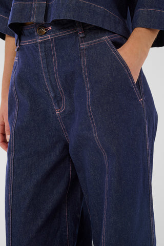 Saint Tropez Posey Jean - Dark Blue Denim