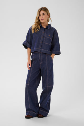 Saint Tropez Posey Shirt - Dark Blue Denim
