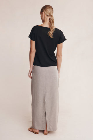 Marle Lill Knit Tee - Black