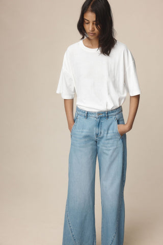 Marle Panel Jean - Classic Wash