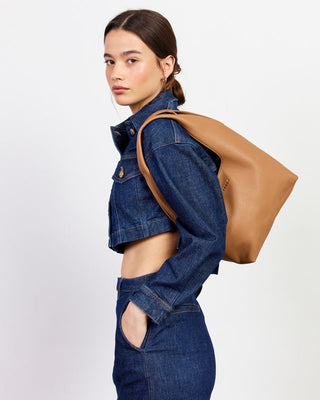 Saben Kiki Shoulder Bag - Tan Lightly Milled