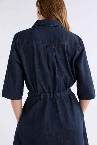 Elk Valor Shirt Dress - Mid Blue Denim