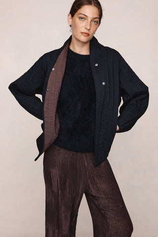 Marle Agnes Jacket - Black/Tapenade