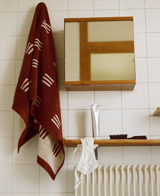 Baina Claremont Bath Towel - Mudbrick & Creme