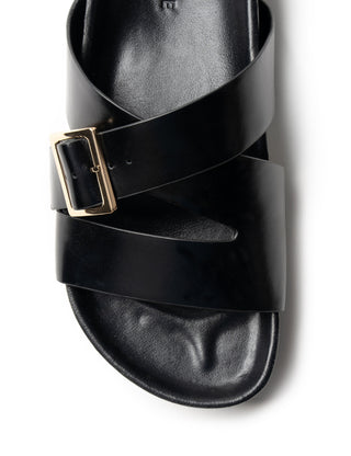 La Tribe Buckle Strap Platform - Black