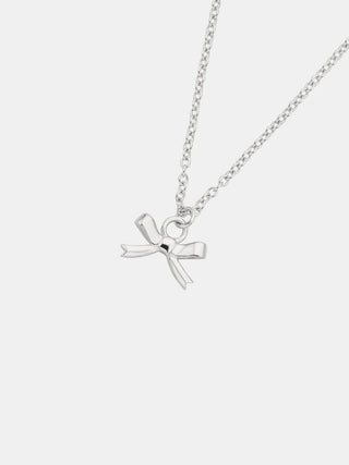 Sophie Bow Necklace - Silver