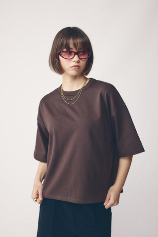 Commoners Heavy Boxy Tee - Cocoa