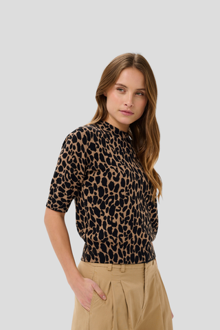 Saint Tropez Paloma S/S Top - Tiger's Eye