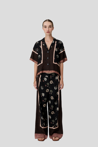 POL Trellis Pant - Scarf Print