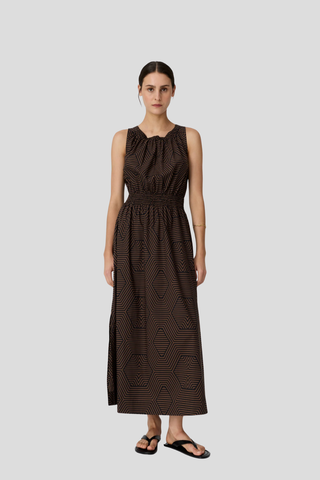 POL Trellis Tank Dress - Trellis Print