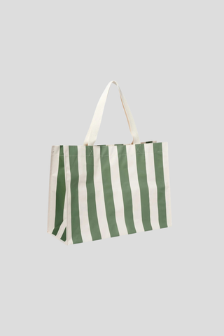 Sunnylife Carryall Beach Bag - The Vacay Olive Stripe