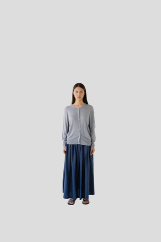Sophie Knit Button Cardigan - Sky