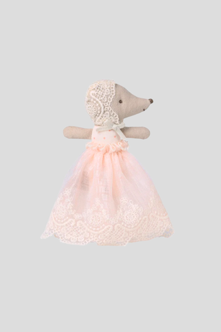 Maileg Baby Mouse in Gown - Powder