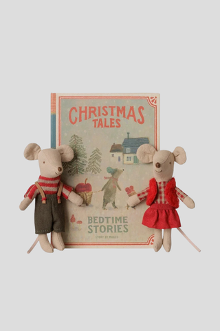 Maileg Christmas Twin Mice in Book