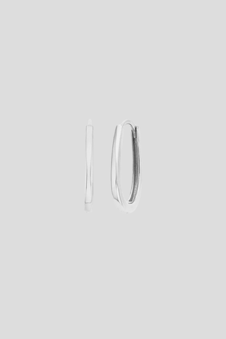 Sophie So Sleek Hoop Earrings 19mm - Silver