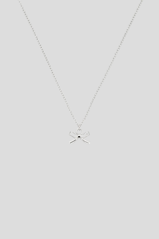Sophie Bow Necklace - Silver