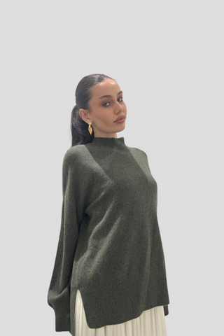 Blak Be Cosy Cashmere Jumper - Deep Khaki