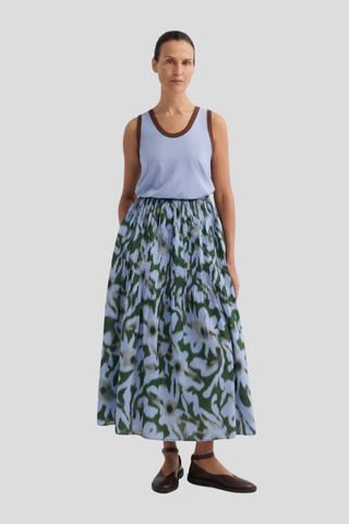 Kowtow Poet Skirt - Misty Floral