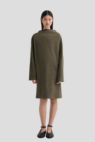 Kowtow Measure Dress - Bark Melange