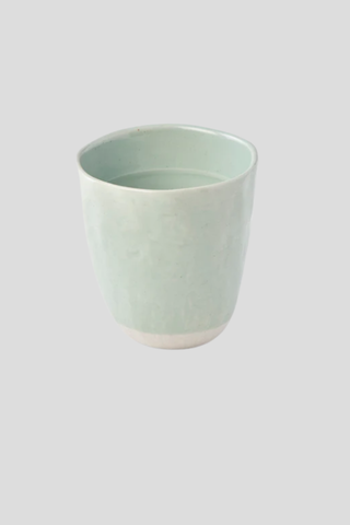 Sakura Teal Lopsided Large Mug - set of 2