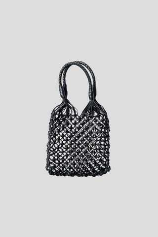 La Tribe Small Flower Tote - Black