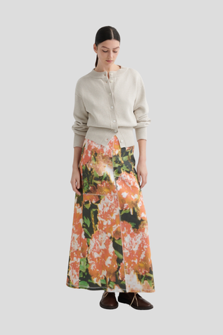 Kowtow Silhouette Cardigan - Oat Melange