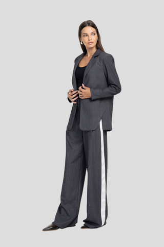 Blak Eternity Pant - Grey Pinstripe