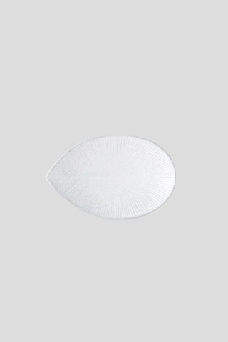 Snow Leaf Small Oval Plate