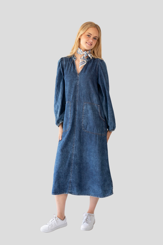 Lolly's Laundry Paris Midi Dress - Blue