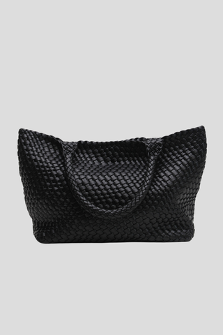 La Tribe Woven Tote - Black
