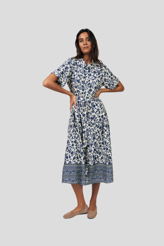 Lolly's Laundry Blake Midi Dress - Blue