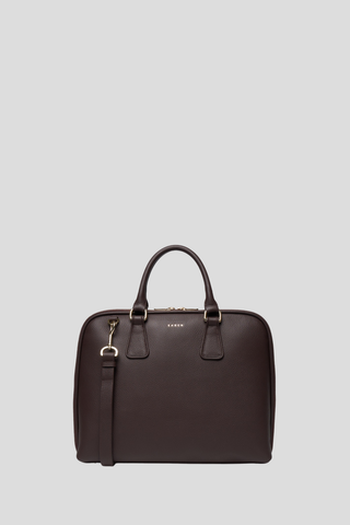 Saben Parker Briefcase - Cacao