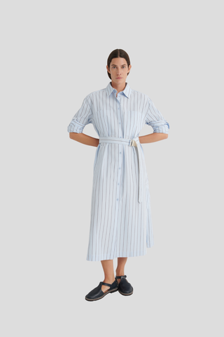 Kowtow Elementary Dress - Cloud Stripe