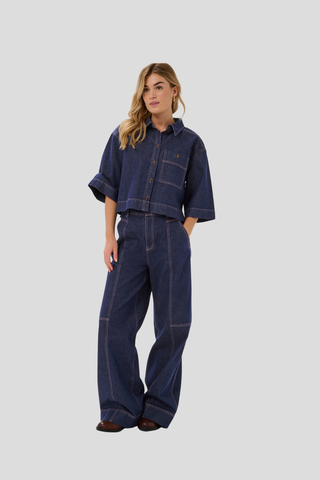 Saint Tropez Posey Jean - Dark Blue Denim