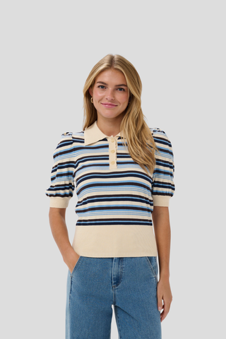 Saint Tropez Phillia S/S Top - Allure Multi Stripe