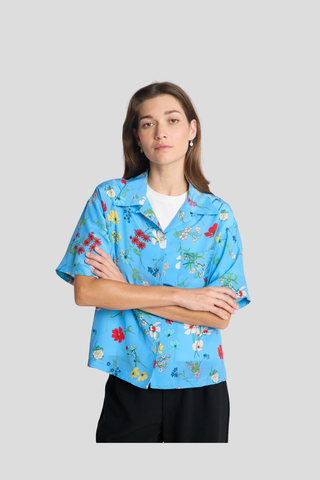 Twenty-Seven Names Romeo Shirt - Blue Floral