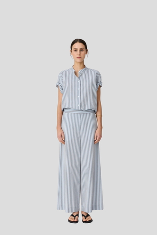 Pol Bay Pant - Blue/Choc Stripe