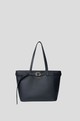 Saben Tabby Shoulder Bag - Black + Bronze