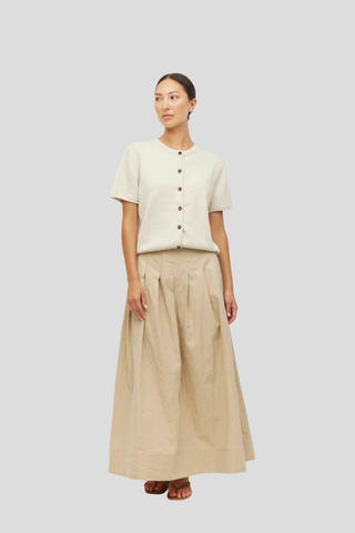 Juliette Hogan Kita Skirt (Crushed Cotton)  Dune