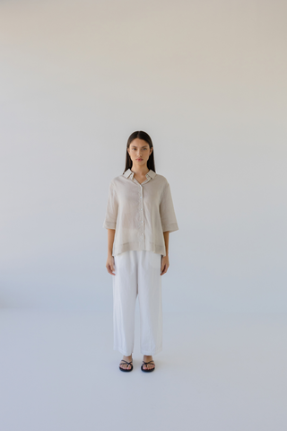 Sophie Pretty Little Shirt - Oyster
