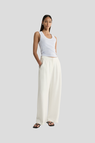 Elka Collective Celia Knit Top - Pale Blue Marle