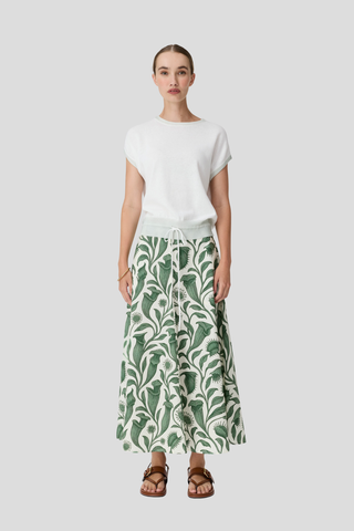 Pol Botanica Skirt - Botanica Print