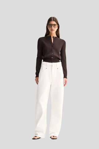Elka Collective Penny Knit Cardigan - Chocolate